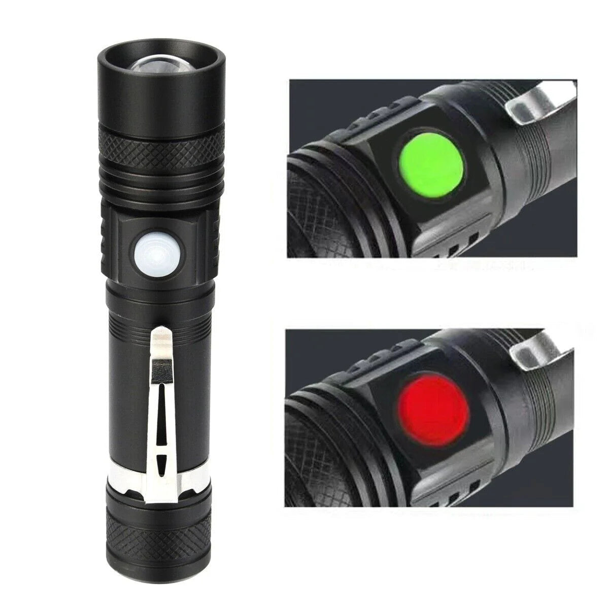 TitanTorch - Oplaadbare batterijgevoede ongelooflijk felle 90000LM LED tactische zaklamp met zoomfunctie