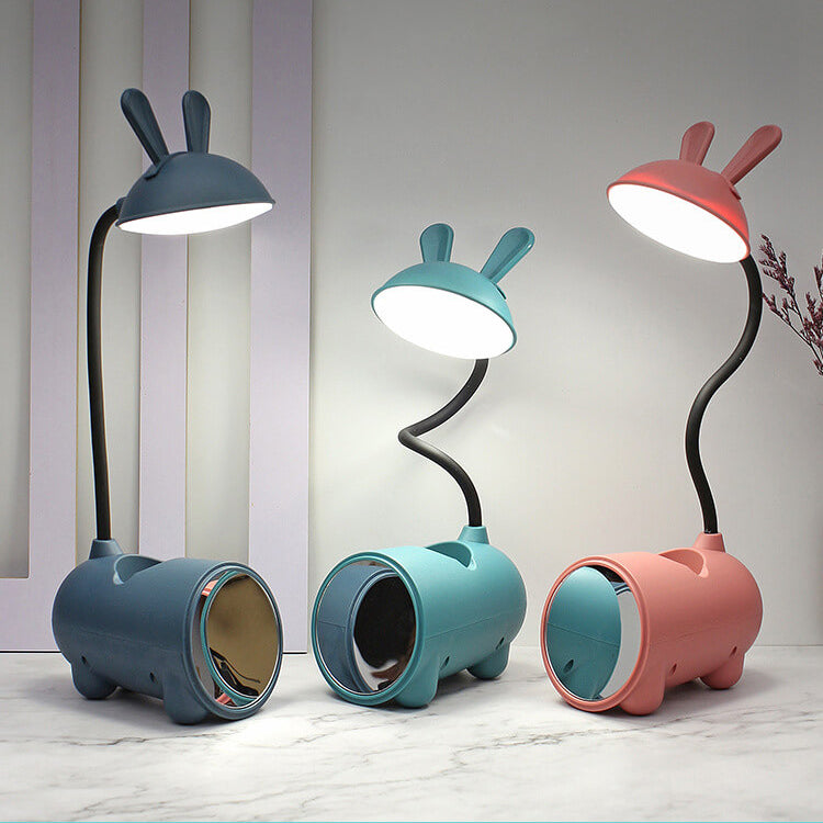 BunnyBeam - Bureaulamp met Cartoon Creatief Konijn LED Touch USB Pen Houder