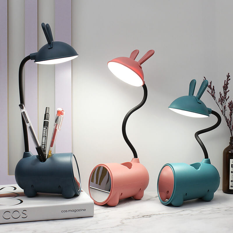 BunnyBeam - Bureaulamp met Cartoon Creatief Konijn LED Touch USB Pen Houder