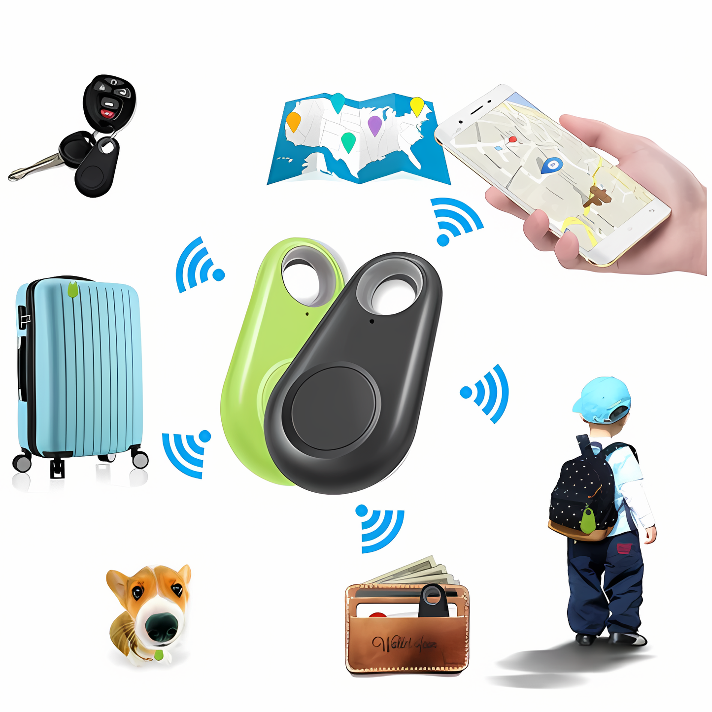 PetPulse | GPS Huisdier Tracker | Uniek Design | Bluetooth Huisdier Tracker