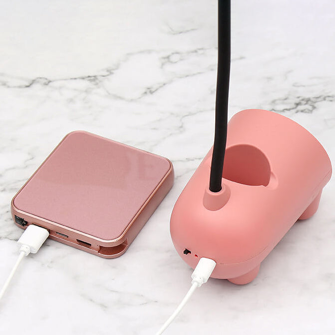 BunnyBeam - Bureaulamp met Cartoon Creatief Konijn LED Touch USB Pen Houder