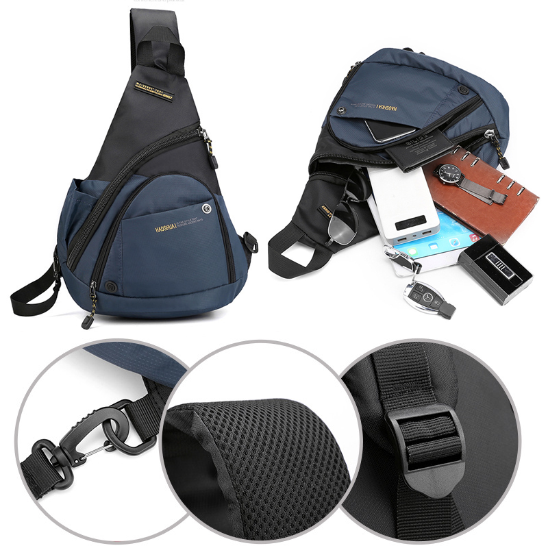 PackMax - Zilveren Bureau Speelgoed: Veelzijdige nylon borsttas met aanzienlijke capaciteit