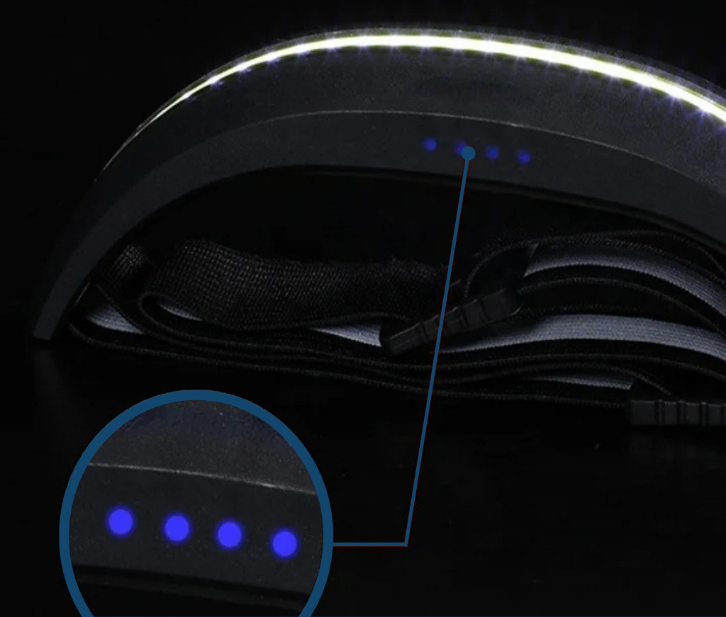 TrailBeam - Breedbeeld oplaadbare hoofdlamp met rood licht