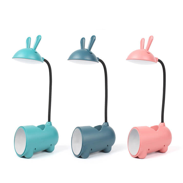 BunnyBeam - Bureaulamp met Cartoon Creatief Konijn LED Touch USB Pen Houder