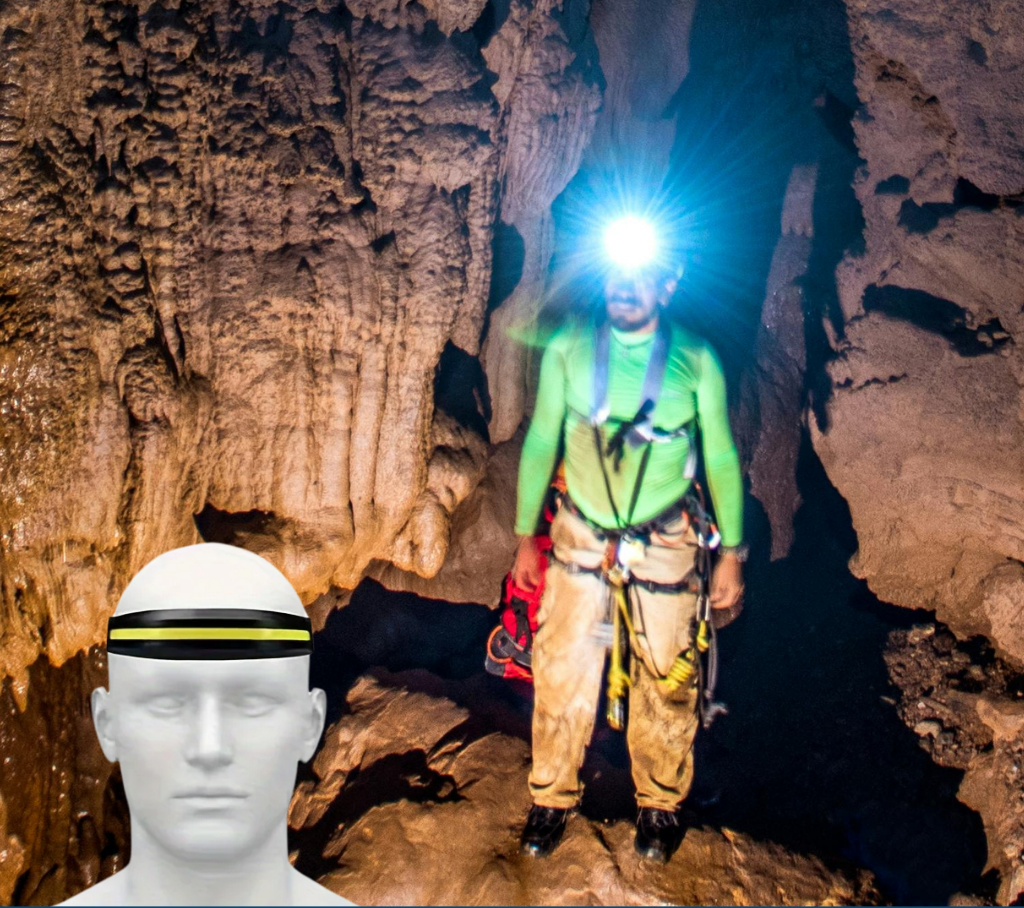 TrailBeam - Breedbeeld oplaadbare hoofdlamp met rood licht