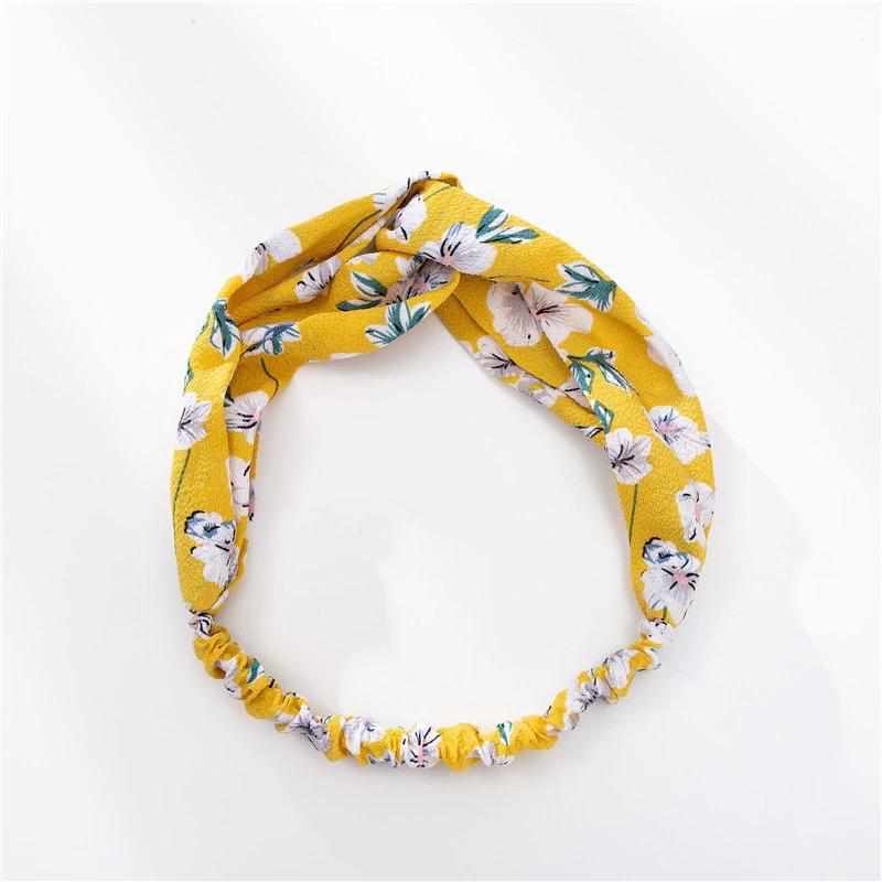 BohoWrap - Modieuze elastische haarband met bloemenprint