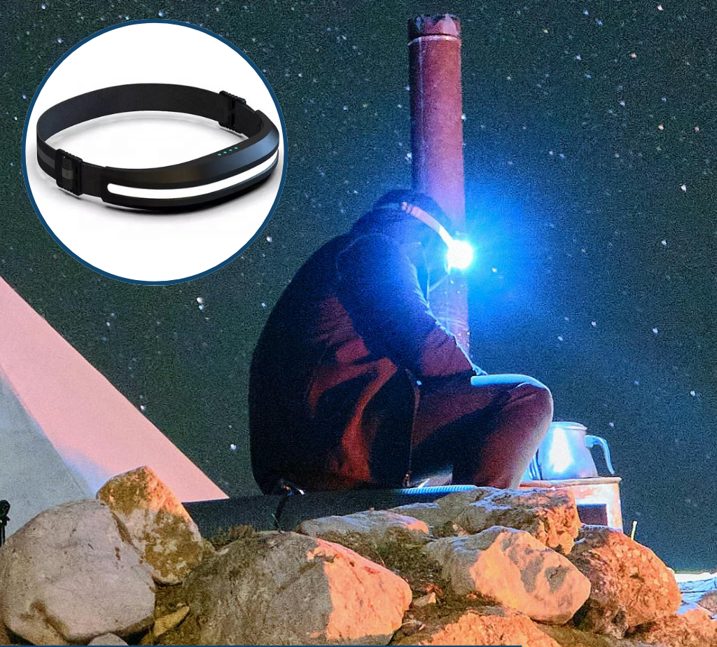 TrailBeam - Breedbeeld oplaadbare hoofdlamp met rood licht