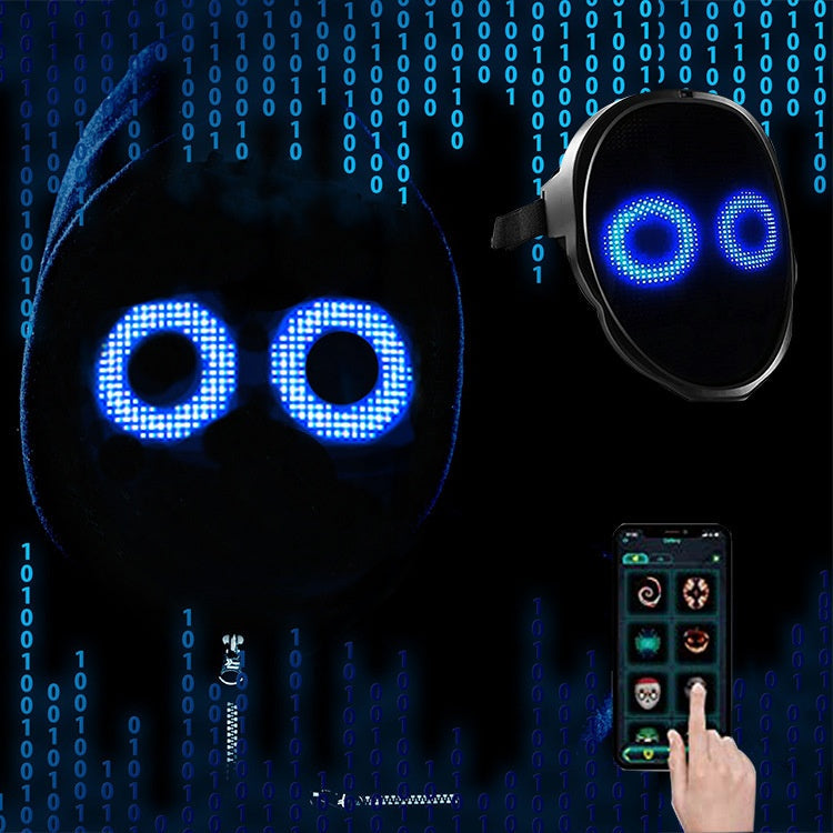 IlluMask - Heroplaadbaar LED masker met veranderend gezicht