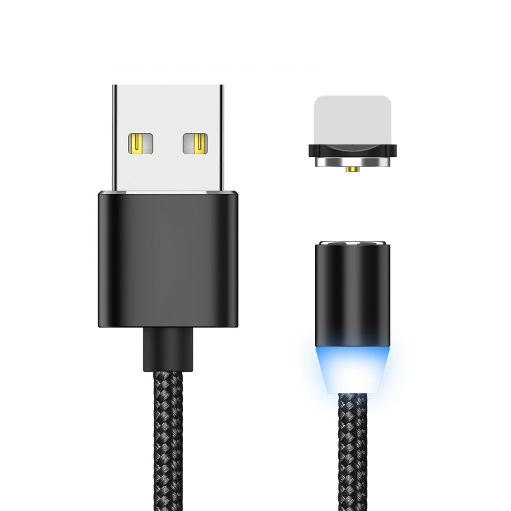 WireLux - YBD 1m magnetische LED oplaadkabel die werkt met Apple