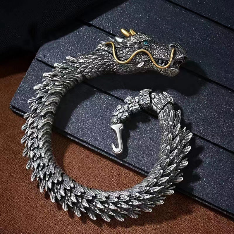 DragonLuxe - Handgemaakte armband met een drakenketting