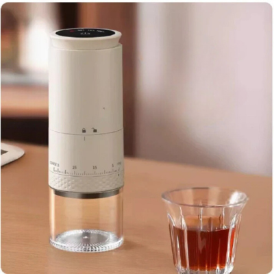 CaféCraft - Elektrische koffiemolen met 1500mAh capaciteit die extern instelbaar is en oplaadt via Type-C