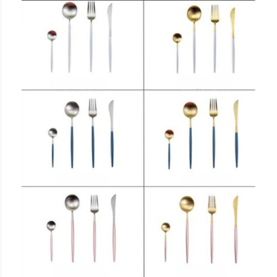 OpulentCutlery - Luxe 24-delige goud-zilver bestekset van roestvrij staal