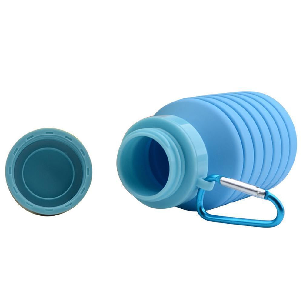 TravelSpring - Opvouwbare Uitschuifbare Waterfles voor Wandelen, Kamperen, Reizen en Buitenactiviteiten