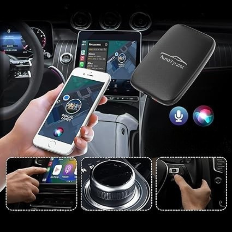 AutoSyncer - Draadloze CarPlay AI Box voor Auto's