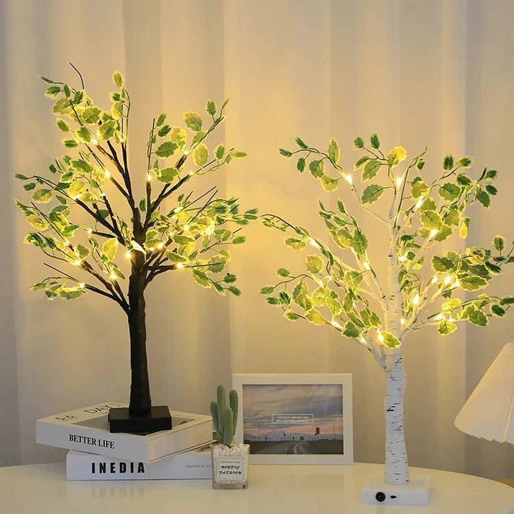VerdeGlow - Sfeervolle LED kerstboomverlichting met groene bladeren