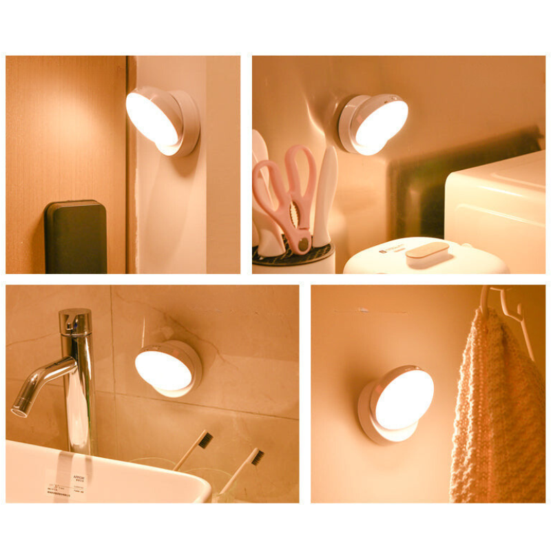 SilentGlow - Draadloze Nachtlamp met Bewegingssensor