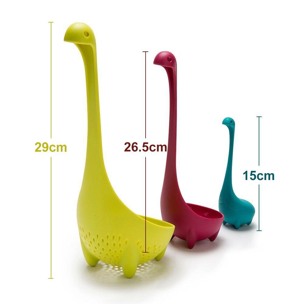 HappyScoops - Schattige Theezeef, Soeplepel en Loch Nessie Monster Zeef Set