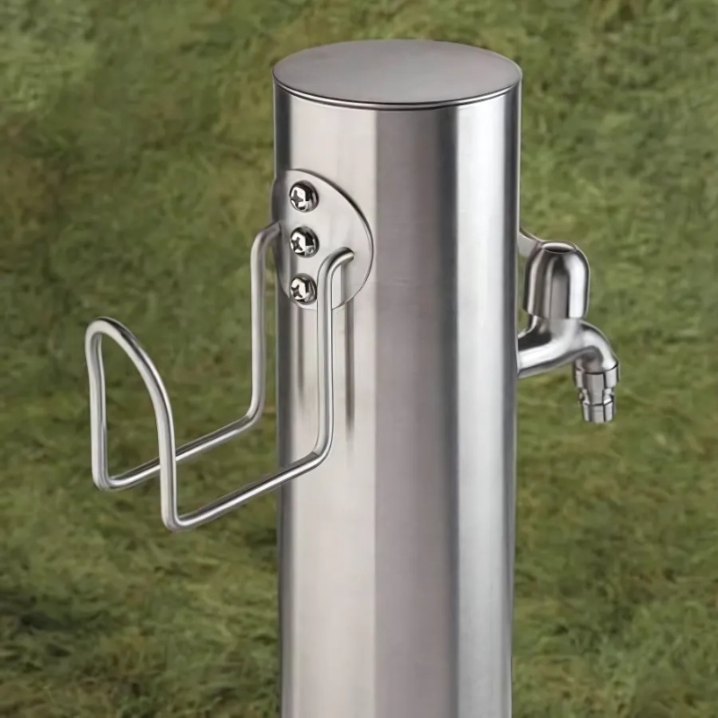 AquaPoint - Edelstalen waterdispenser met slanghouder