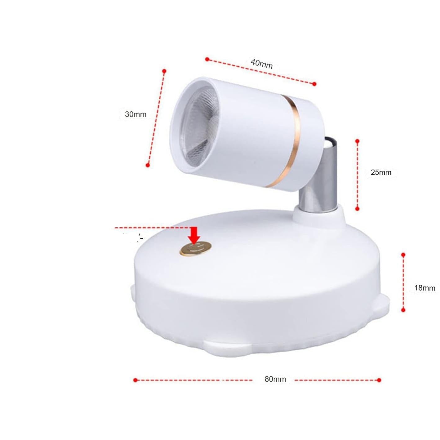 VoltRay - Oplaadbare, draadloze LED bureaulamp met spot en afstandsbediening