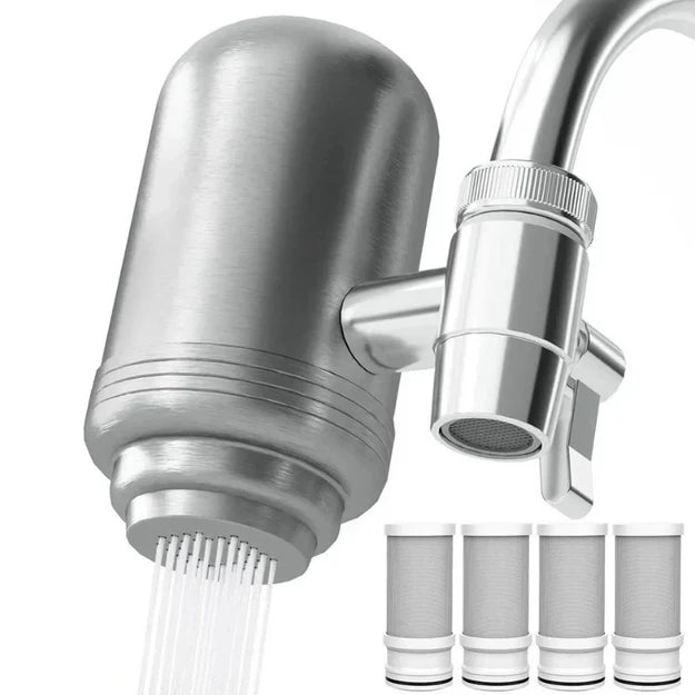 AquaPure - Roestvrijstalen waterfilter met hoge capaciteit