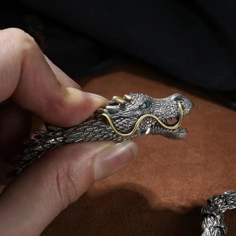 DragonLuxe - Handgemaakte armband met een drakenketting