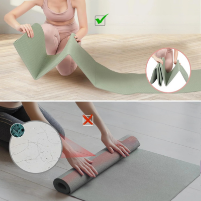 FlexiFit - Dikke reis yogamat voor yoga, Pilates, meditatie en grondoefeningen