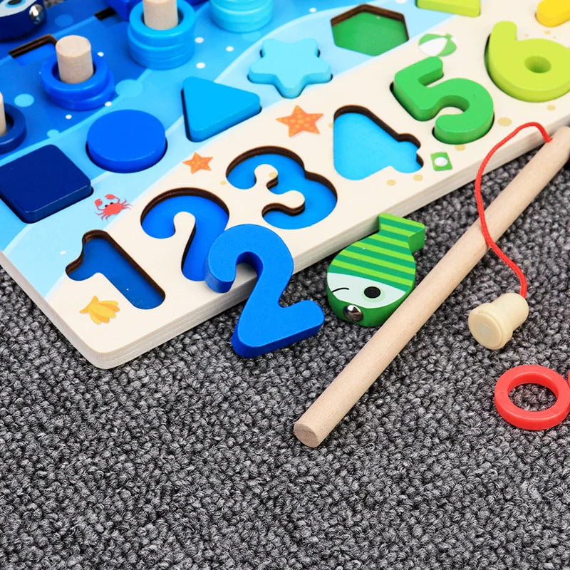 InspireLearn - Ontwikkel de vaardigheden - Montessori houten speelbord