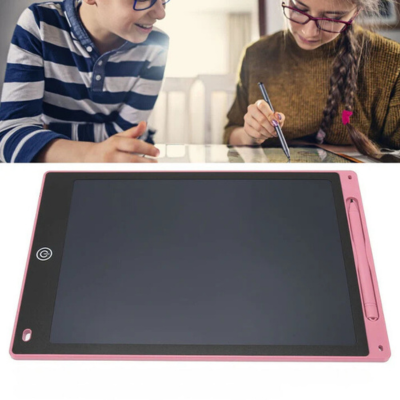 KiddoDraw - Uitwisbaar kinderkrabbord met 12-inch LCD-schrijftablet en herbruikbaar notitieboekje