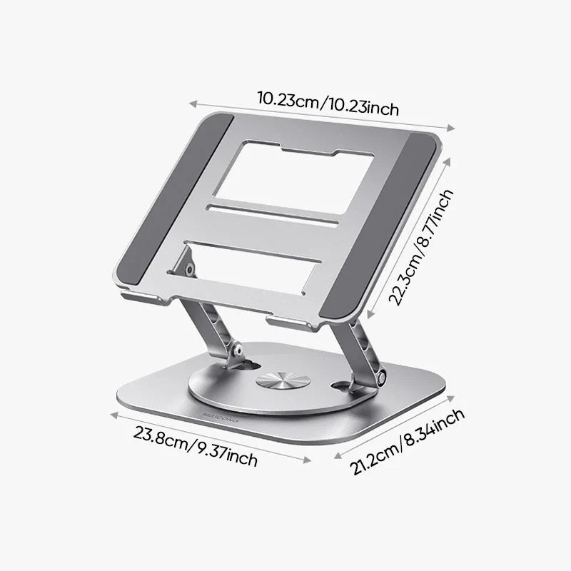 StandEase - revolving laptopstandaard gemaakt van aluminiumlegering