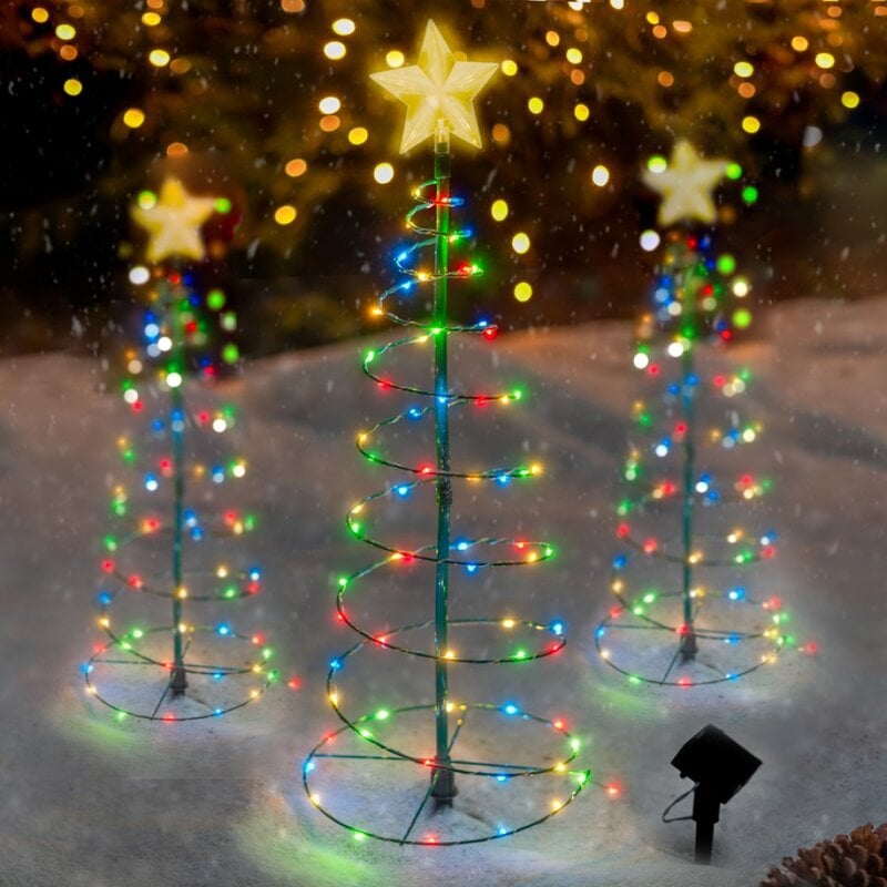 SolarLuxe -LED kerstboomverlichting op zonne-energie voor buiten