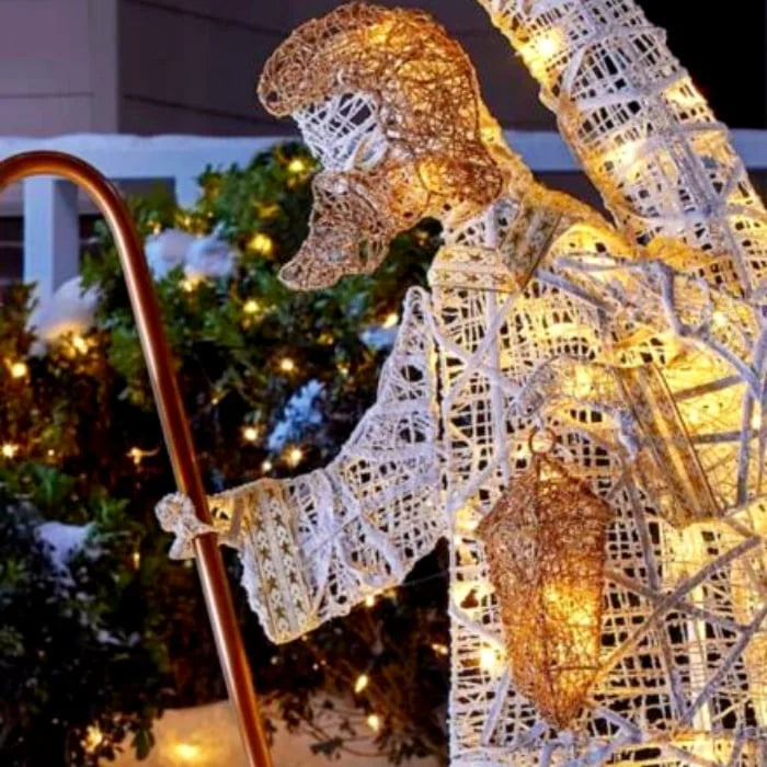 DivineLights - Warm witte LED tuindecoratie Heilige Familie