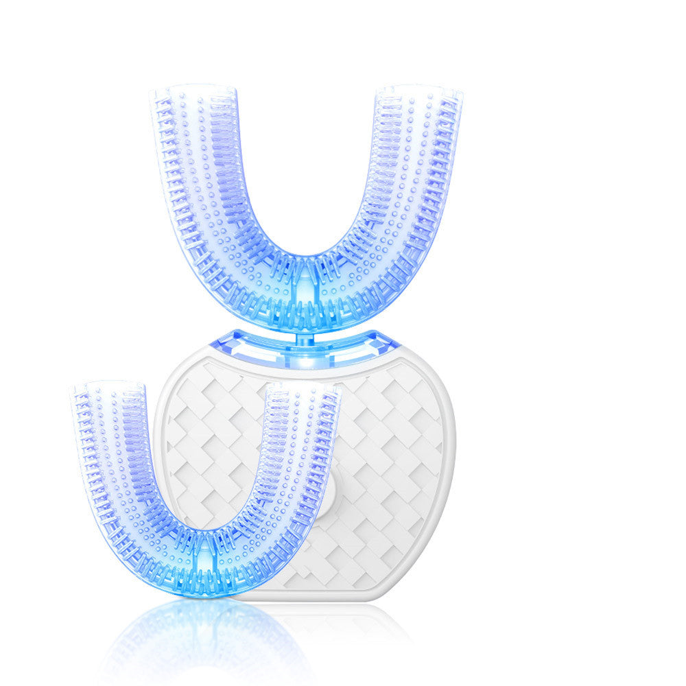 Oraluxe - Uitstekbare Waterdichte U-vormige Elektrische Tandenborstel met Blauw Licht Wittering en USB Opladen