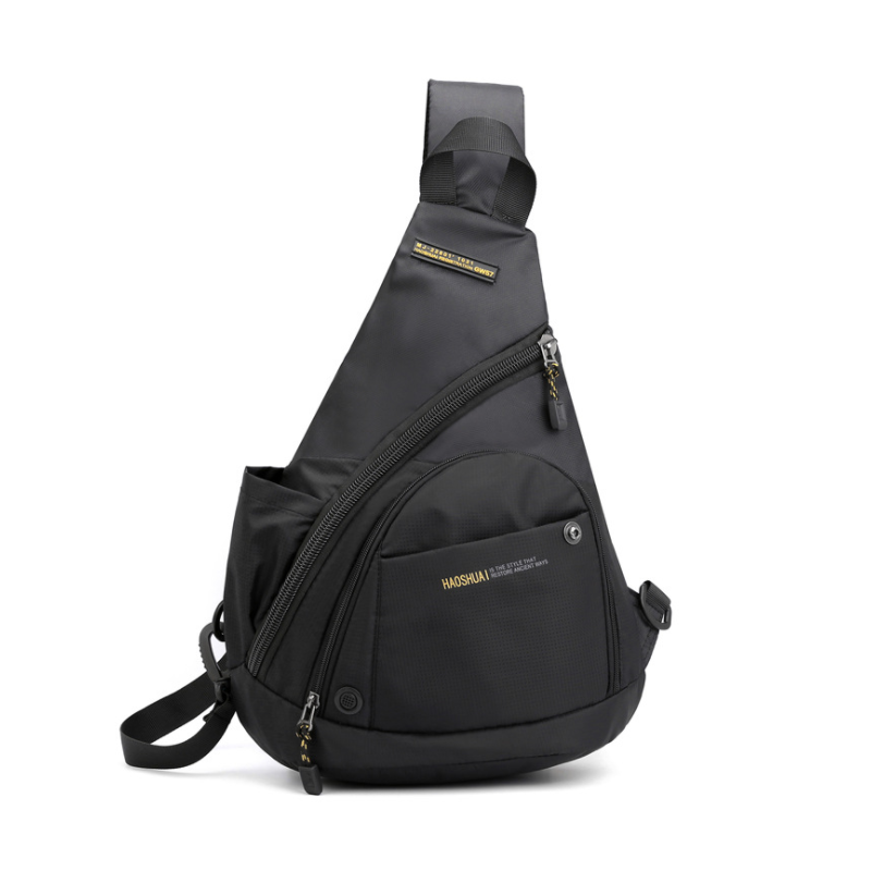 PackMax - Zilveren Bureau Speelgoed: Veelzijdige nylon borsttas met aanzienlijke capaciteit