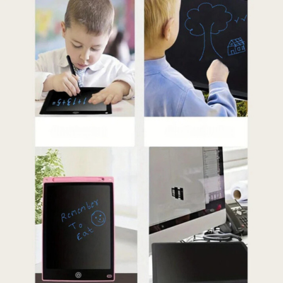 KiddoDraw - Uitwisbaar kinderkrabbord met 12-inch LCD-schrijftablet en herbruikbaar notitieboekje