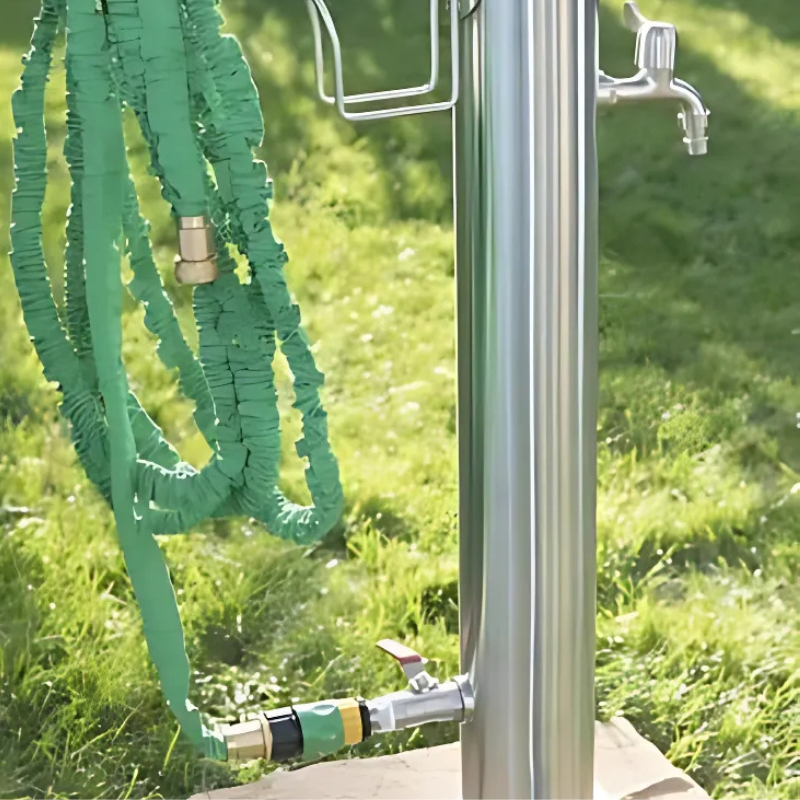 AquaPoint - Edelstalen waterdispenser met slanghouder