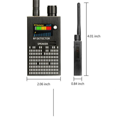 CovertDetect - GSM GPS Apparaat Vinder, Laserlens, Verborgen Camera, RF Detector en Spionage Signaal Bug Detector
