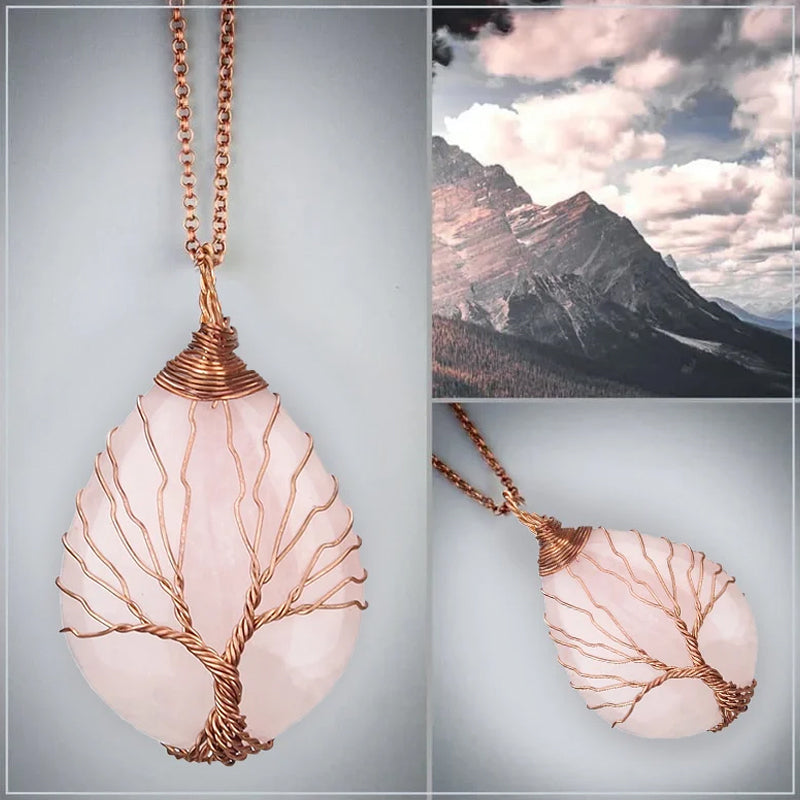 TreeLume - Levensboom Opal Ketting