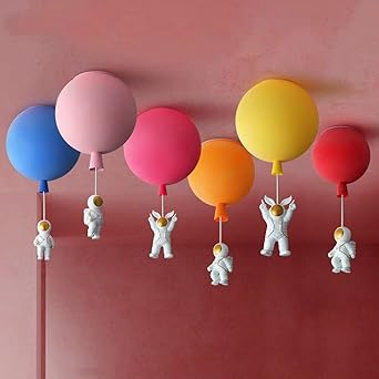 AstroLume - Moderne maan en astronaut plafondlamp