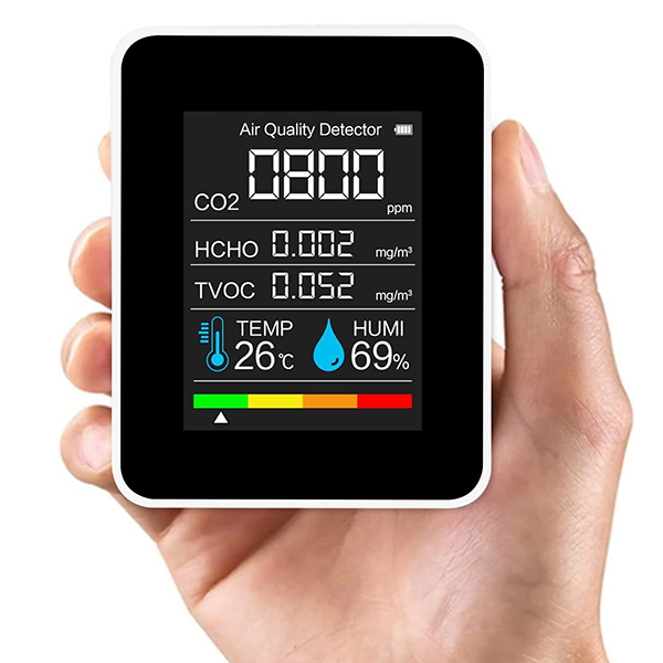 EcoCheck - CO₂-monitor met NDIR-sensor en alarm