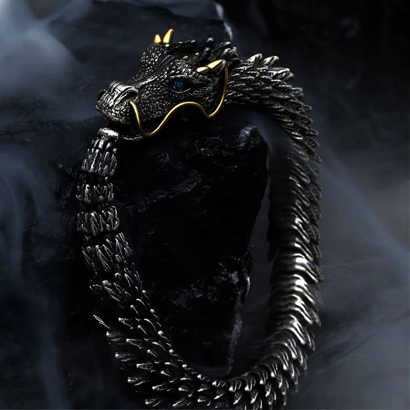 DragonLuxe - Handgemaakte armband met een drakenketting
