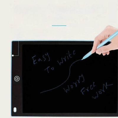 KiddoDraw - Uitwisbaar kinderkrabbord met 12-inch LCD-schrijftablet en herbruikbaar notitieboekje