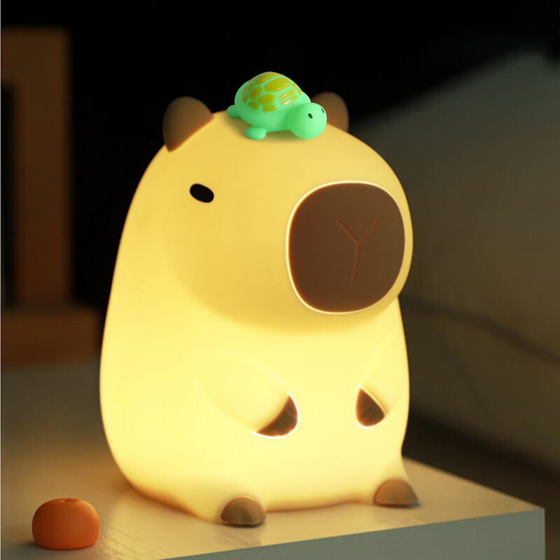 SnuggleLight - 2024 Capybara Squishy Siliconen Bedlampje