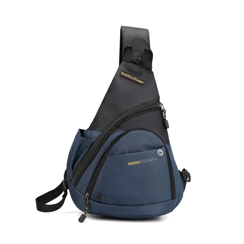 PackMax - Zilveren Bureau Speelgoed: Veelzijdige nylon borsttas met aanzienlijke capaciteit