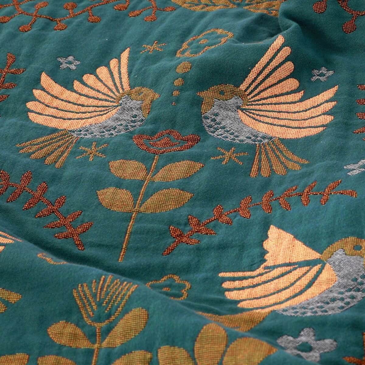 CozyNest - Scandinavische vogel deken, omkeerbaar design