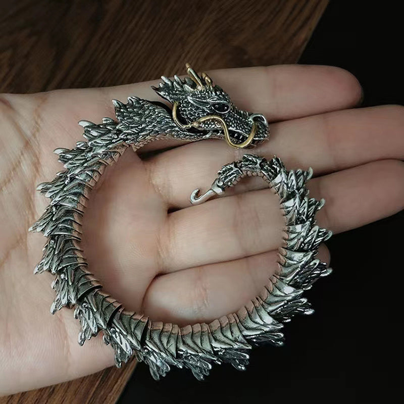 DragonLuxe - Handgemaakte armband met een drakenketting