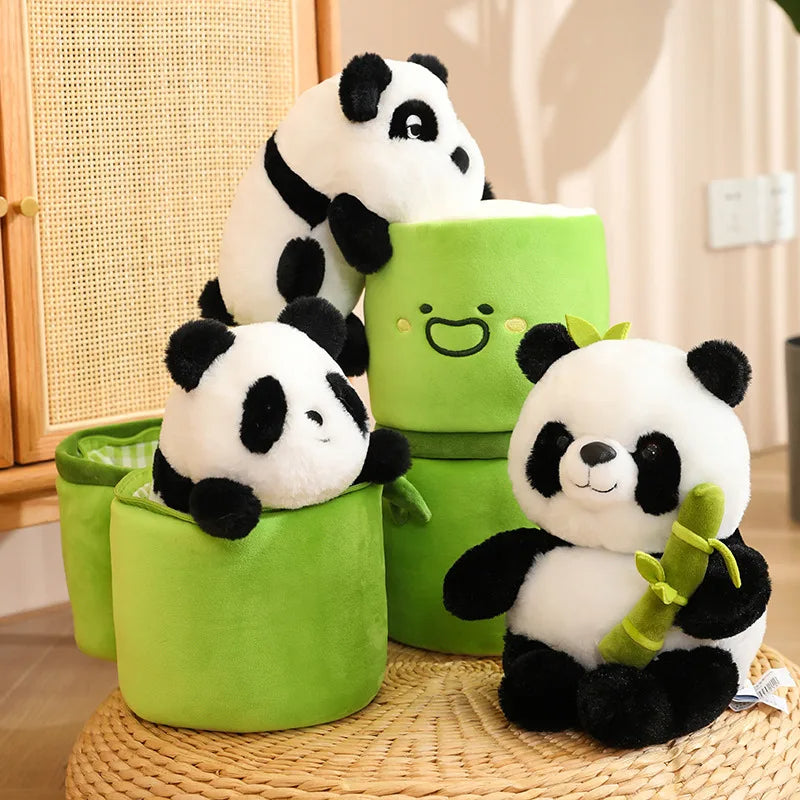 HuggiPanda - Panda Kussen Zacht, decoratief en draagbaar