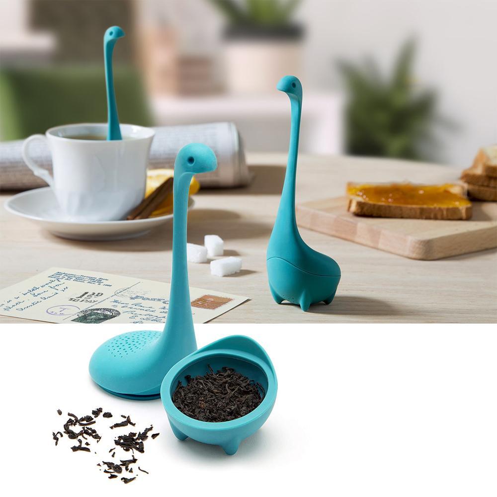 HappyScoops - Schattige Theezeef, Soeplepel en Loch Nessie Monster Zeef Set