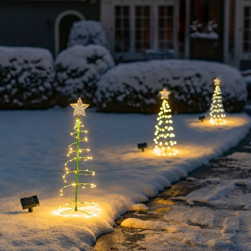 SolarLuxe -LED kerstboomverlichting op zonne-energie voor buiten