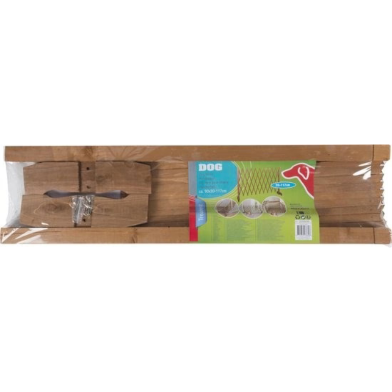 PetShield - Uitschuifbaar houten hondenhek voor binnen