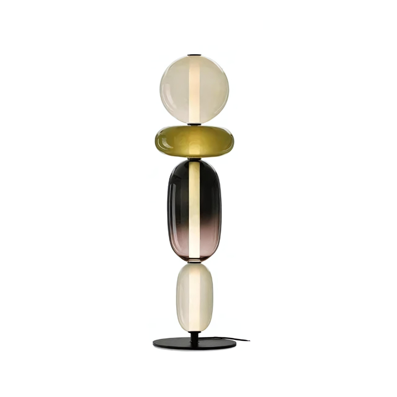 LustroLicht - Bonbonkleurige glazen staande lamp